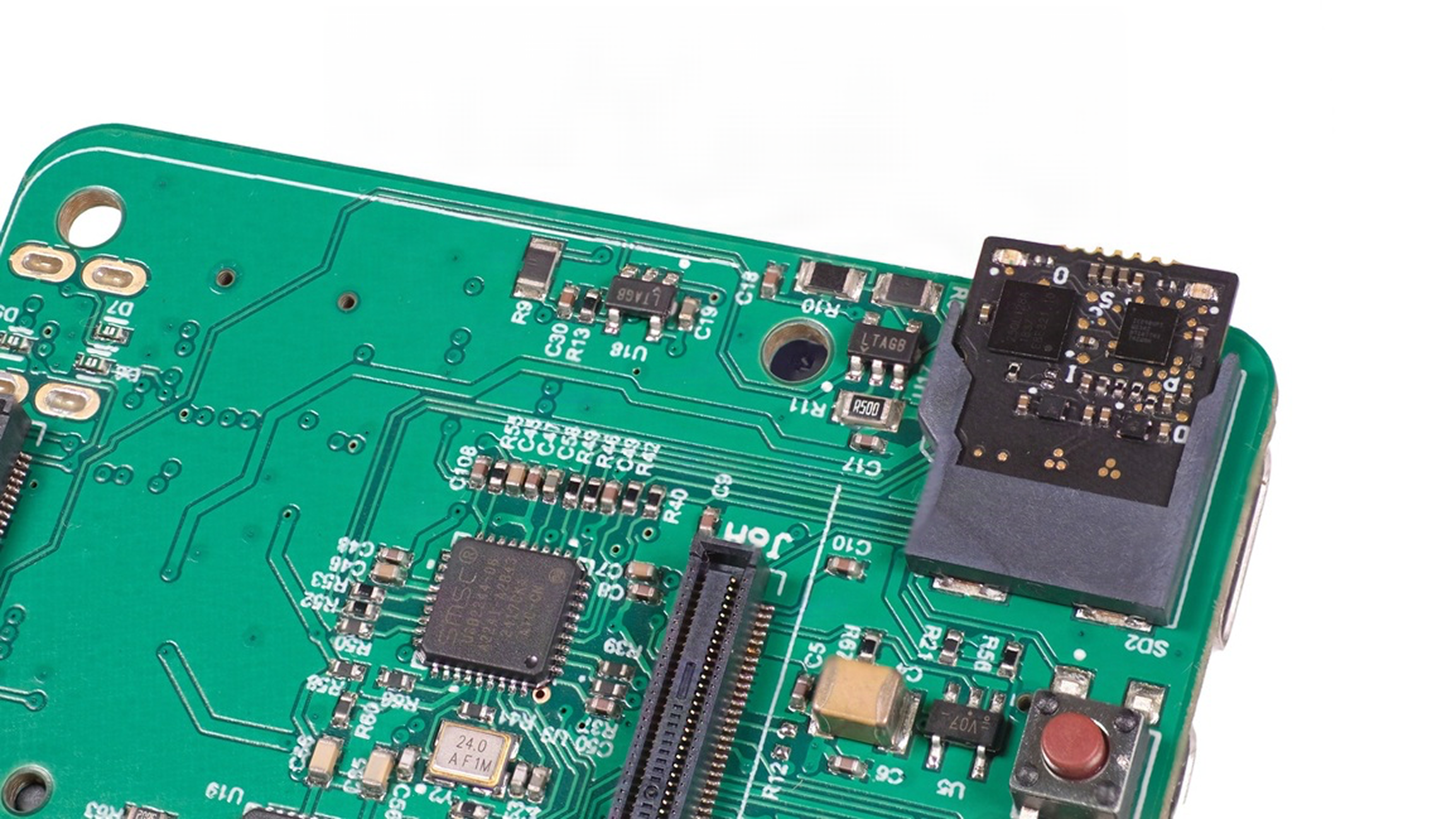 C0-microSD connected to an SDDev board